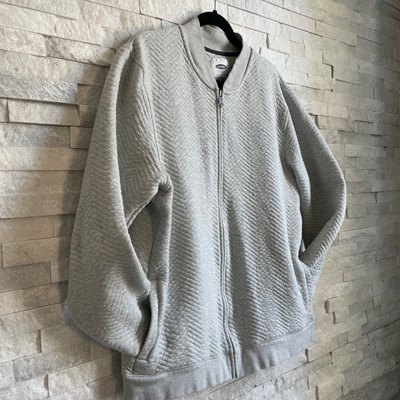 Men's XL Textured Bomber Jacket - Picture 3 of 5